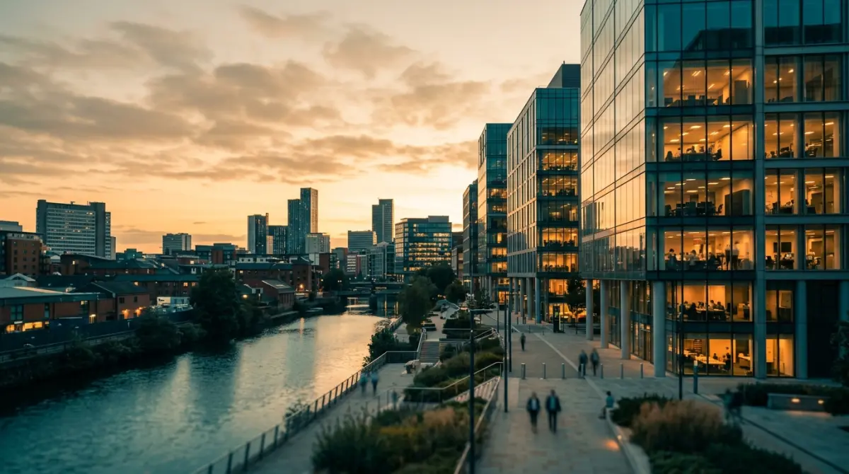 Modern Manchester office representing the Mallard Bridging lending team
