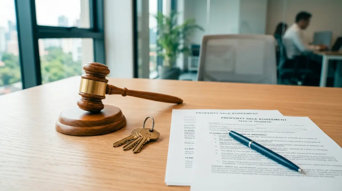 Gavel and property documents representing auction finance speed